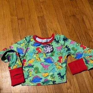 BNWT Little Laboratory Adult Prehistoric Print Long Sleeve Shirt XXS